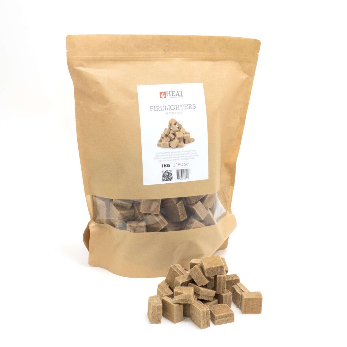 HEAT Outdoor Living Aanmaakblokjes 1 kg - 180 stuks