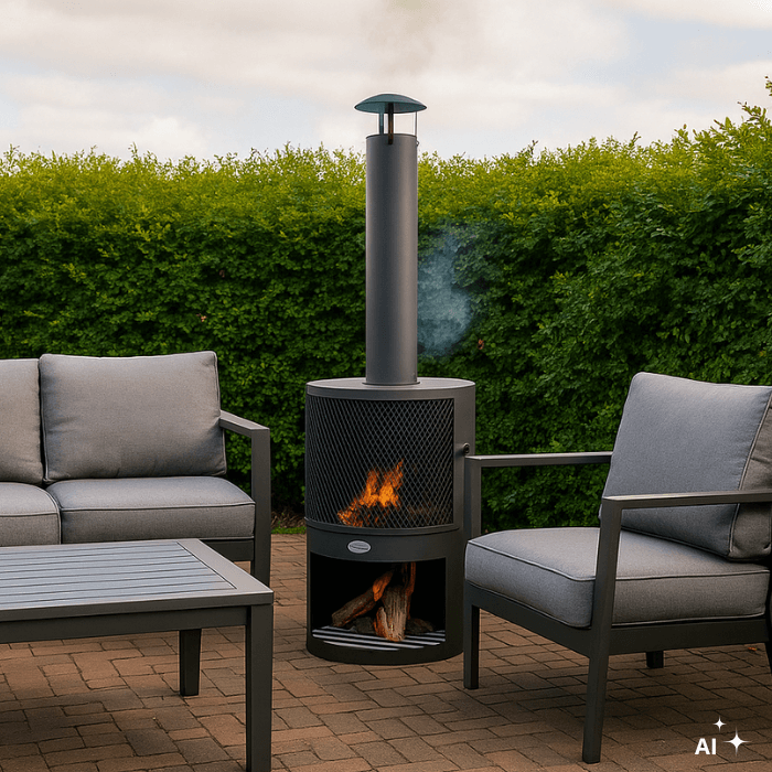 HEAT Hamar Tuinhaard met Houtopslag HEAT Hamar Tuinhaard met Houtopslag