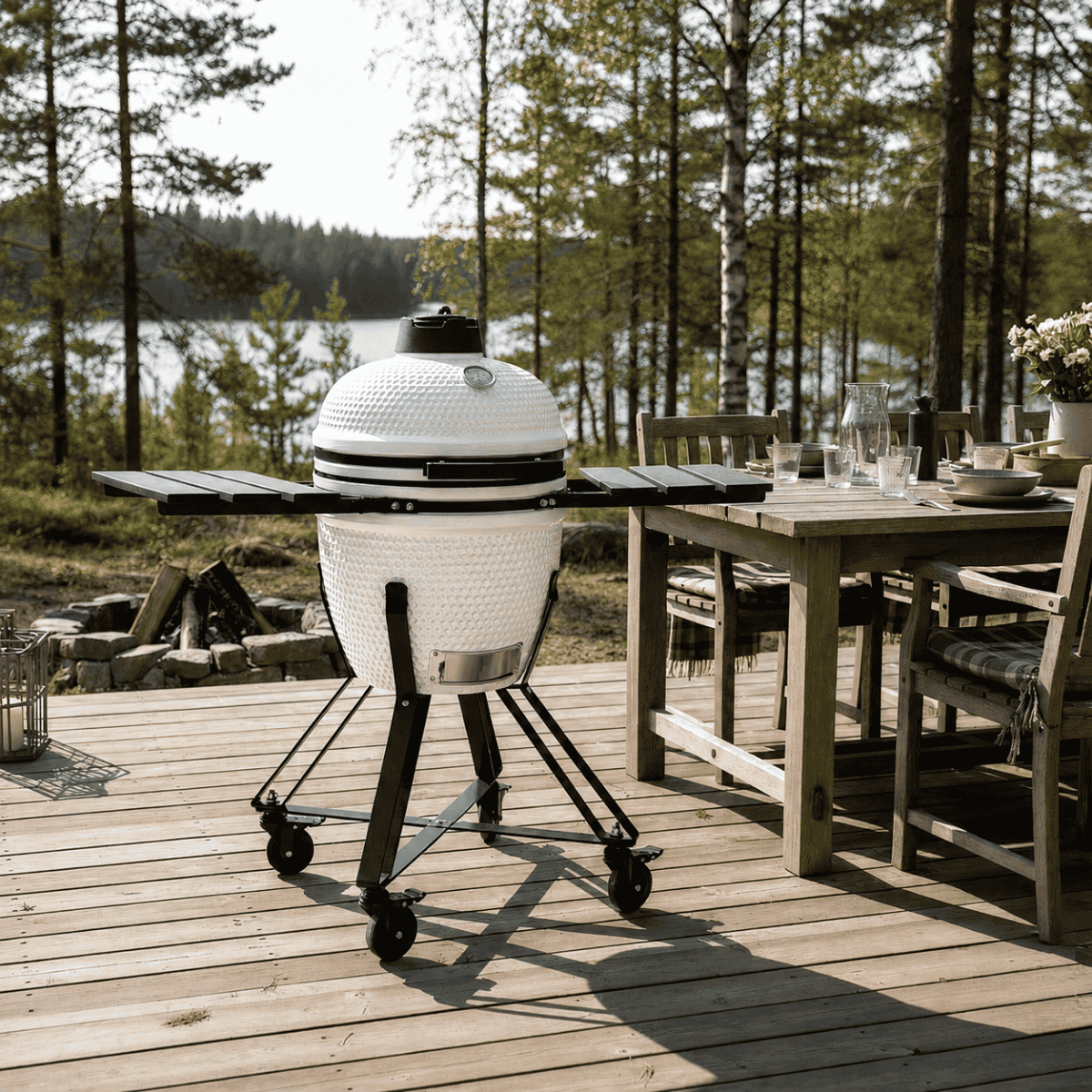 HEAT Premium kamado barbecue Fyregg 18 wit