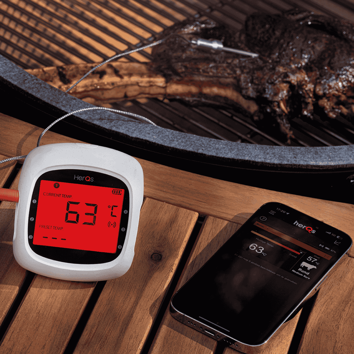 HerQs vleesthermometer EasyBBQ