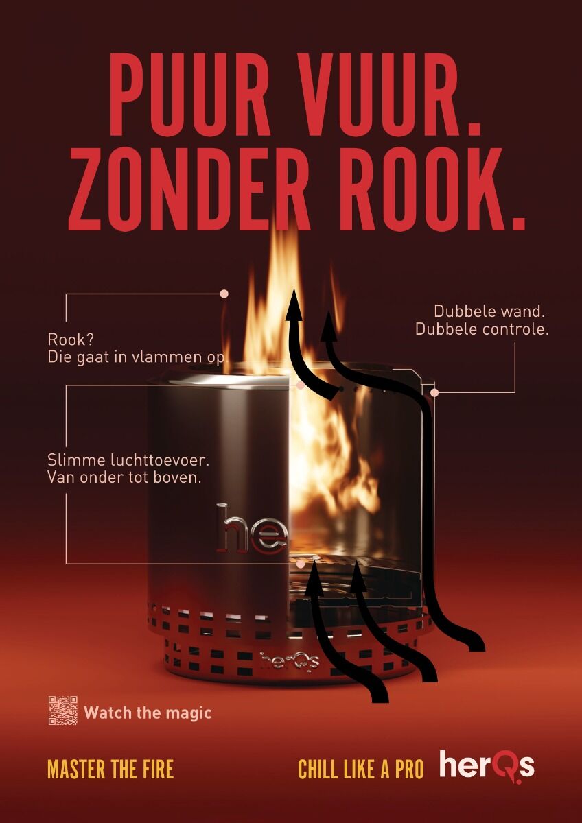 HerQs Rookvrije Vuurkorf Blaze