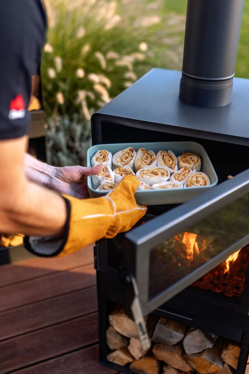 CookKing Tuinhaard Vento met Bakovenfunctie en Dubbele Beglazing