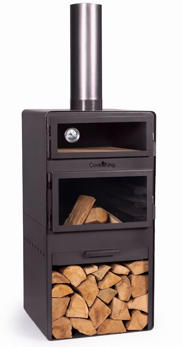 CookKing Tuinhaard Vento met Bakovenfunctie en Dubbele Beglazing