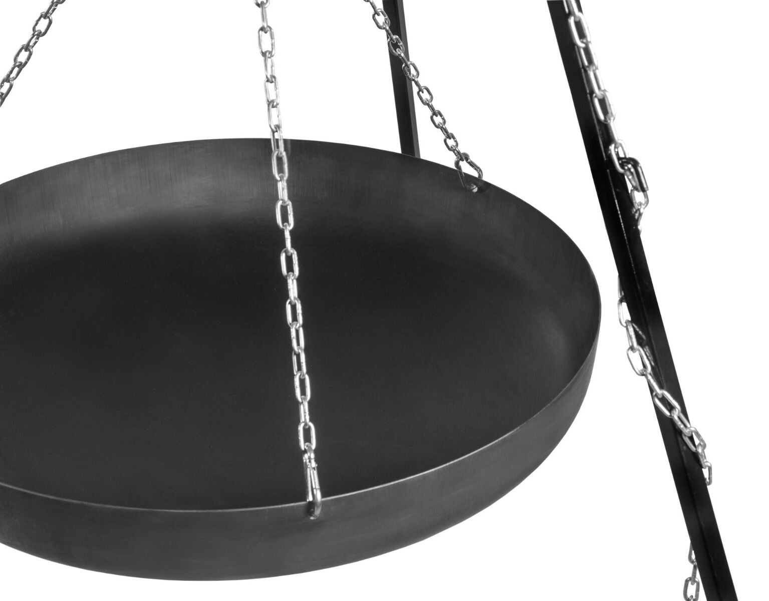 CookKing Driepoot 180 cm met Wok 70 cm + Katrol CookKing Driepoot 180 cm met Wok 70 cm + Katrol