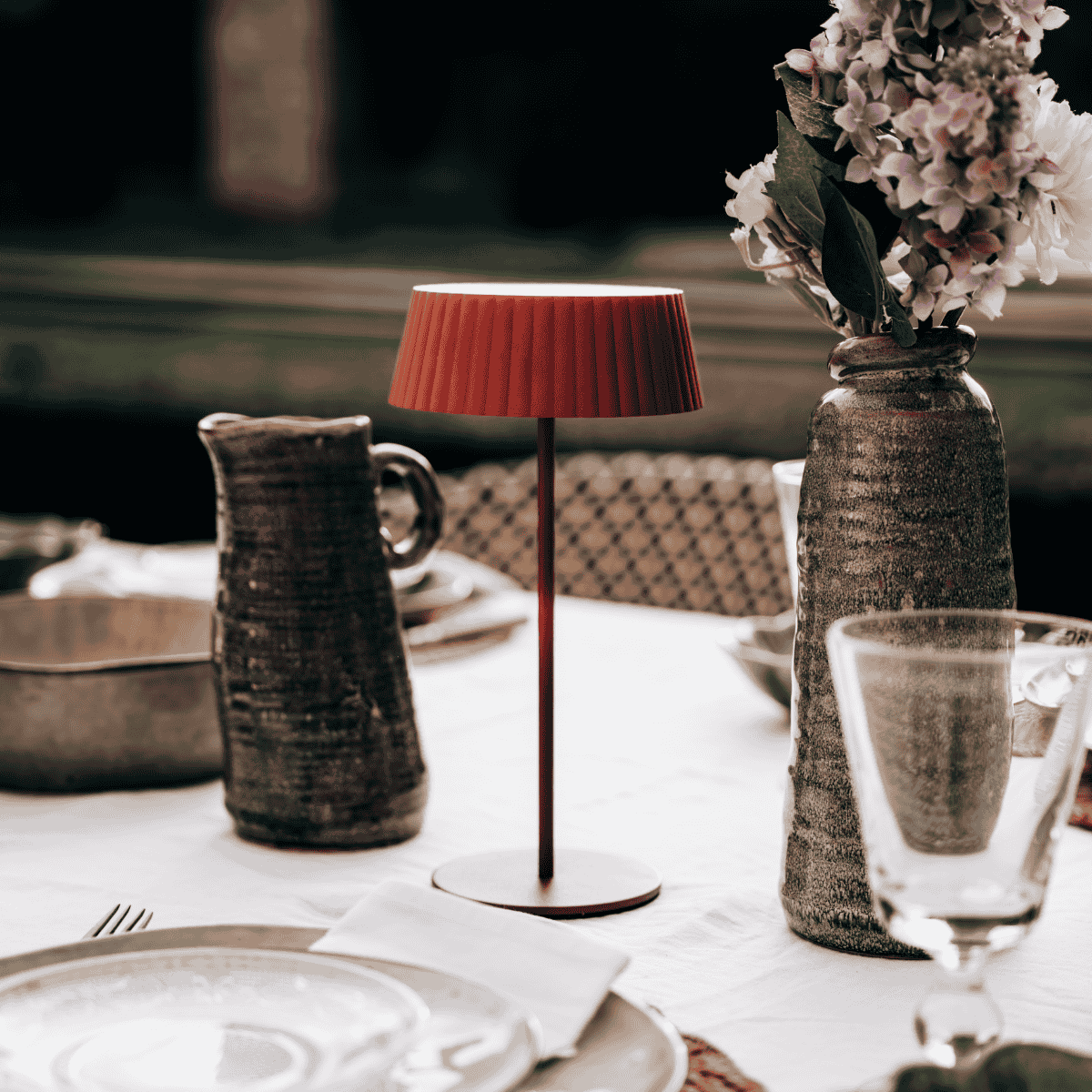 ZOLUNA solar tafellamp Jyp rusty red